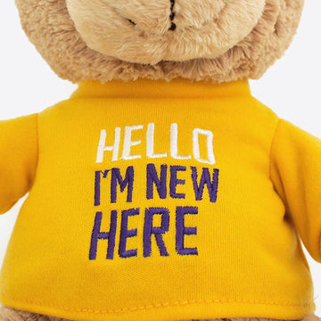 GUND Tシャツベア HELLO I'M NEW HERE 405994